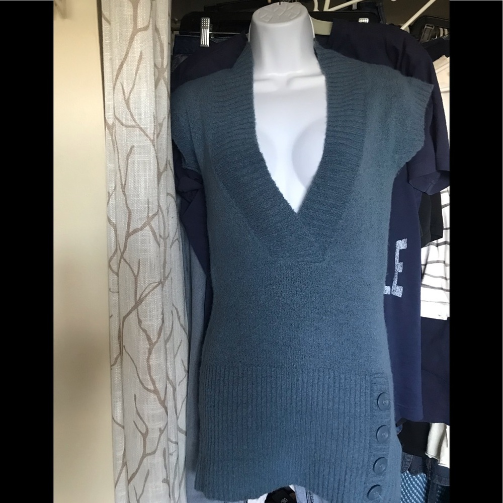 Derek ❤️heart ,  size L , very stretchable , V neck woman’s dolphin color